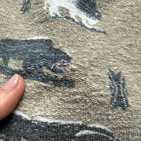 Bit & Bridle Ladies Western Print Button Up Shirt French Terry Size Medium - Picture 6 of 9